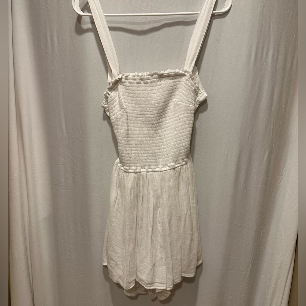 Hollister white romper